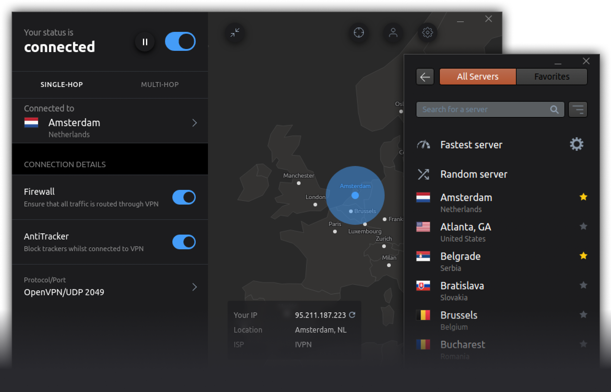 IVPN para Linux - Aplicación VPN de código abierto para Linux