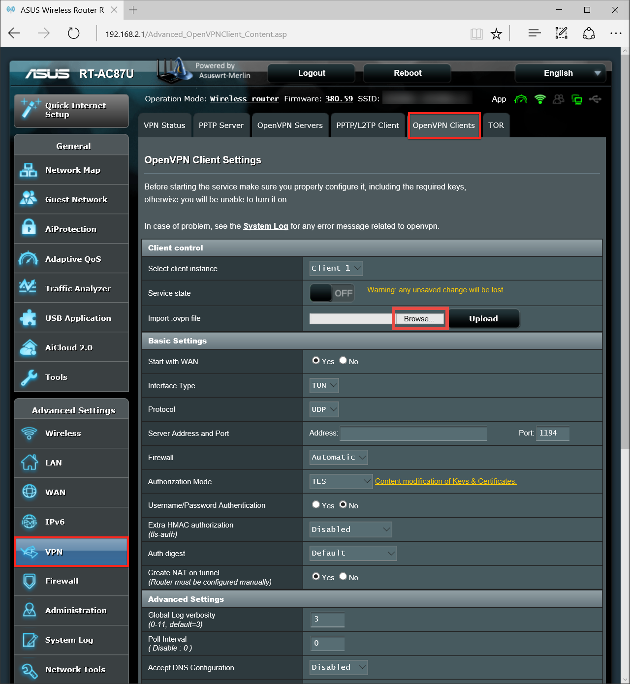 newshosting vpn setup of pfsense